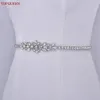 Topqueen Luxury Wedding Belt Sier Rhineste Applique Bridal Accories Women's Evening Abito da festa S166 09ik#