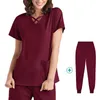 medical Uniform Women Scrubs Sets Tops Pant Surgical Gowns Nurses Accories Pet Shop Doctor Beauty Spa Sal Clothes A9li#