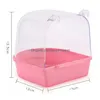 Autres fournitures d'oiseaux Boîte de bain pour animaux de compagnie Canary Budgerigar Suspendu Cockatiel Lovebirds Cage Accessoires Oiseaux Perroquet Maison Douche Drop Deliv Dhxm5