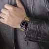 Orologi da polso Personalizza modello orologio da polso al quarzo da uomo 3 mani non in scala Caduceo Design Logo Regali per un amico