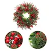 Decoratieve bloemen Kunstslinger Kerstmis Hangend Versieren Decor Winterkrans Versieren Hanger Kunststof Levering Man Kerstmis Buiten