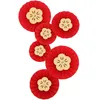 Decoratieve beeldjes 12 stuks papieren waaier bloemwaaiers bruiloft voor festivalfeest babyshower decoratie