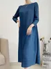 GVUW MODE GEPLOOIDE PATCHWORD JURK VROUWEN EFFEN KLEUR RDE KRAAG LOSSE LANGE MOUW 2024 LENTE DAMES Elegante KLELING 17D855 L28H#