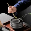 Zestawy herbaciarskie Zestaw Japończyka Prezent Tradycyjna miska wethish akcesorie stojak na narzędzie łatwe matcha ręcznie robione 4-7pcs/set herbata herbat