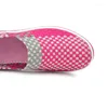 Fitnessschoenen Ademend Dames Hoogteverhoging Schommel Slip-on Wiggen Dikke zool Platformschoenen Dame Werkloafers