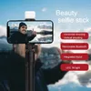 Selfie Monozod Telefon komórkowy Stripod Bluetooth zdalne bezprzewodowe selfi ptak telefonu stojak z urodą wypełniając światło dla iPhone'a Huawei 24329