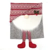 Chair Covers Christmas Cover Faceless Elderly Cute Couple Stool Merry Decorations For Home Kitchen Decoration