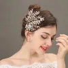 fling Ornaments Rhineste Pearl Bridal Hair Clip Accories Jewelry Wedding Elegant Crystal Hair Vines Headband Leaf v2rX#