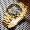 Начатые часы Lige Watches for Men Warterproof Sport Big Mens Watch Top Brand Hollow Luxury Clock мужские квартальные часы Relogio Masculino 24329