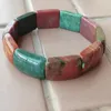 Kralen Strand Mutlicolor Carneool Art Vrouwen Mannen Kralen Elastische Armband 7.5 Fg9205 Drop Levering Sieraden Armbanden Ot5Re