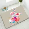 Bath Mats Chinese Style Flowers Bird Mat Bathroom Indoor Floor Carpet Non-Slip Water Absorption Pad Kitchen Doormat Washable Foot