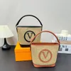 Moda kadın çanta vintage klasik desen moda çanta tasarımcısı lüks çanta ayarlanabilir omuz askısı fiber harf alışveriş tote çanta yok kutu