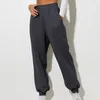 Spodnie damskie kobiety spodnie miękkie ciepłe spodnie dresowe z wysoką elastyczną pasami kostki stałych kolorów swobodne luźne do wiosennego joggingu