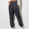 Pantaloni da donna Pantaloni da donna Pantaloni sportivi morbidi e caldi con vita elastica alta Tinta unita alla caviglia Casual larghi per il jogging primaverile