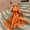 Etnik Giyim Orta Doğu Suudi Müslüman Hui Saf Renk Çöp Ayak Bileği Elbise Abaya Yaz Sokak Giyimi Elegante Femme Formal