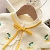 Bear Leader Baby Girl Clothes Set Sweet Outfits Autumn Winter Kids Girls Long Sleeve Knitted Embroidery Sweater Skirt 2pcs Set 240307