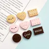 Dekoratif Figürinler 10 PCS Mini Kawaii Cartoon Geart Bisküvi Reçine Düz Geri Cabochons Scrapbook Diy Partisi Saç Penisi Aksesuarları Ana Sayfa