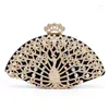 Avondtassen 2024 Luxe Designer Vrouwen Merk Diamond Crystal Party Clutch Bag Bruids Bruiloft Handtas Bolsos