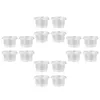 Engångskoppar sugrör 50st. Dessert transparenta skålar som serverar för chokladpudding cake gelémousses party 110 ml