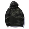 Chao Brand Sweater Camouflage Pattern Long Sleeve Hooded Multicolor Ins Super Fire Casual Mens Jacket