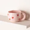 Tazze Tazza d'amore creativa Tazza d'acqua in ceramica di alto valore Casa Coppia Carino Ufficio Caffè delicato