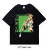 japansk anime highschool of the döda grafiska tryck t -shirt fi plus size cott crew hals kort ärm t shirt kvinnor män 48nc#