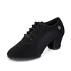 Dance Shoes Female Soft Bottom 5cm Square Oxford Breathable Non-slip Modern