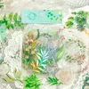 Geschenkpapier, 40 Stück/Packung, Aufkleberpaket, Blumenkollektion, Serie, Aquarell, Zelt, Dekorationsmaterial, Sammelalbum, 6 Arten