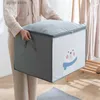 Altro Organizzazione per l'archiviazione domestica Trapunta organizzatore per vestiti custodia per guardaroba armadio cartone animato scatola portatile coperta pieghevole armadio accessori per la casa mobile Y240329