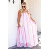 Somo Plus Size Vrouwen Sling Bloemen Lg Dres Zomer Boho Sleevel Party Strand Floarl Print Maxi Dr Groothandel Dropship S0Ye #