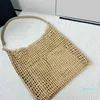 Stro hobo tas zomer designer strandtassen geweven schoudertassen onderarm hobos tas luxe draagtas handtas strandbakken lafite gras