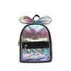 School Bags Children's Fashion Bag Transparent Sequins Cute Princess Bow Backpack Personalized Name Kindergarten Lightweight Snack