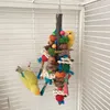 Другие товары для птиц Игрушки Попугай Захватывающие жевательные игрушки из натурального дерева Жевание средней клетки для маленьких птиц Укус для неразлучников Африканский серый Co