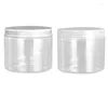 Opslagflessen 10 stuks lege plastic potten dia.89 mm zilver helder zwart wit bruin deksel cosmetische potten hervulbare fles crèmecontainers 400 ml