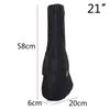 2024 21 "23'' 26'' Bolsa para ukulele de nylon à prova d'água, capa macia para ukulele, capa macia, alças de ombro ajustáveis, bolsas de transporte para guitarra