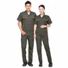 2023 Summer Work Clothing Men Women Factory Welding Auto Repair Workshop Tooling Uniform Breathable Cstructi Labor Coverall W4dq#