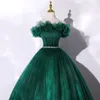 Elegantes, schulterfreies Quinceanera-Dress, elegantes, bodenlanges, schlichtes Vestido De Debutante, neues Puffy Prom Dr, benutzerdefinierte Größe 20E8 #