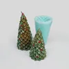 Moldes para hornear Tamaño 3D Molde de vela Árbol de Navidad Regalo de silicona Amigo perfumado