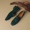 Повседневная обувь Leshion Of Chanmeb из овечьей замши для женщин на плоской подошве с кисточками в стиле ретро, лоферы без шнуровки с квадратным носком, женские лоферы с бахромой, весна-осень