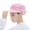 1pcs hommes femmes cuisinier cuisine chef casquette élastique anti-poussière uniforme serveur atelier restaurant boulangerie restauration chapeau plein tissu YLM9867 v02u #