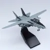 1/100 US Navy F-14 Tomcat Skeleton Fighter Plane Model Diecast Military Airplane Models for Collections and Gift