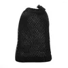 Storage Bags 9 13cm Air Mesh Drawstring Pouch Digital Products Promotion Gifts Black Mackup Sponge Bag Pocket