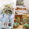 Vazen 10 stuks Eiffeltoren vaas voor bruiloft centerpieces 20 inch helder hoog mager glas bloem stand bloemen container kamer decor