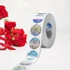 Present Wrap Scratch Card Stickers Craft Seals Etiketter Kuvert för att tillverka