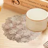 Table Mats Protection Mat Elegant Floral Placemats For Home Decoration Dining Heat Resistant Wedding Party Exquisite