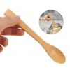 Spoons 6pcs Reusable Spoon Bamboo Coffee Stirrer Stirring Long Handle