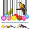 Inne zaopatrzenie ptaków 12 szt. Żelowanie piłek Zabawki papugi papugi pułapki kakatiel żucia belki treningowe