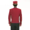 hotel recepcionista hotel garçom roupas vermelho hotel uniforme para homens recepti uniforme para homens f4ys #