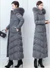 2023 Kış Yeni M Goose Down Yorgan Giysileri Kapşonlu Sıradan Lg Ceket Tilki Kürk Yaka Kadınlar C0TF#