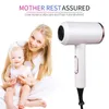 Hair Dryers Professional Lonic Hair Dryer 2000W Fast Drying Hot Air Brush Cold Air Wind Hammer Blower Concentrator Nozzle for Home Travel 240329